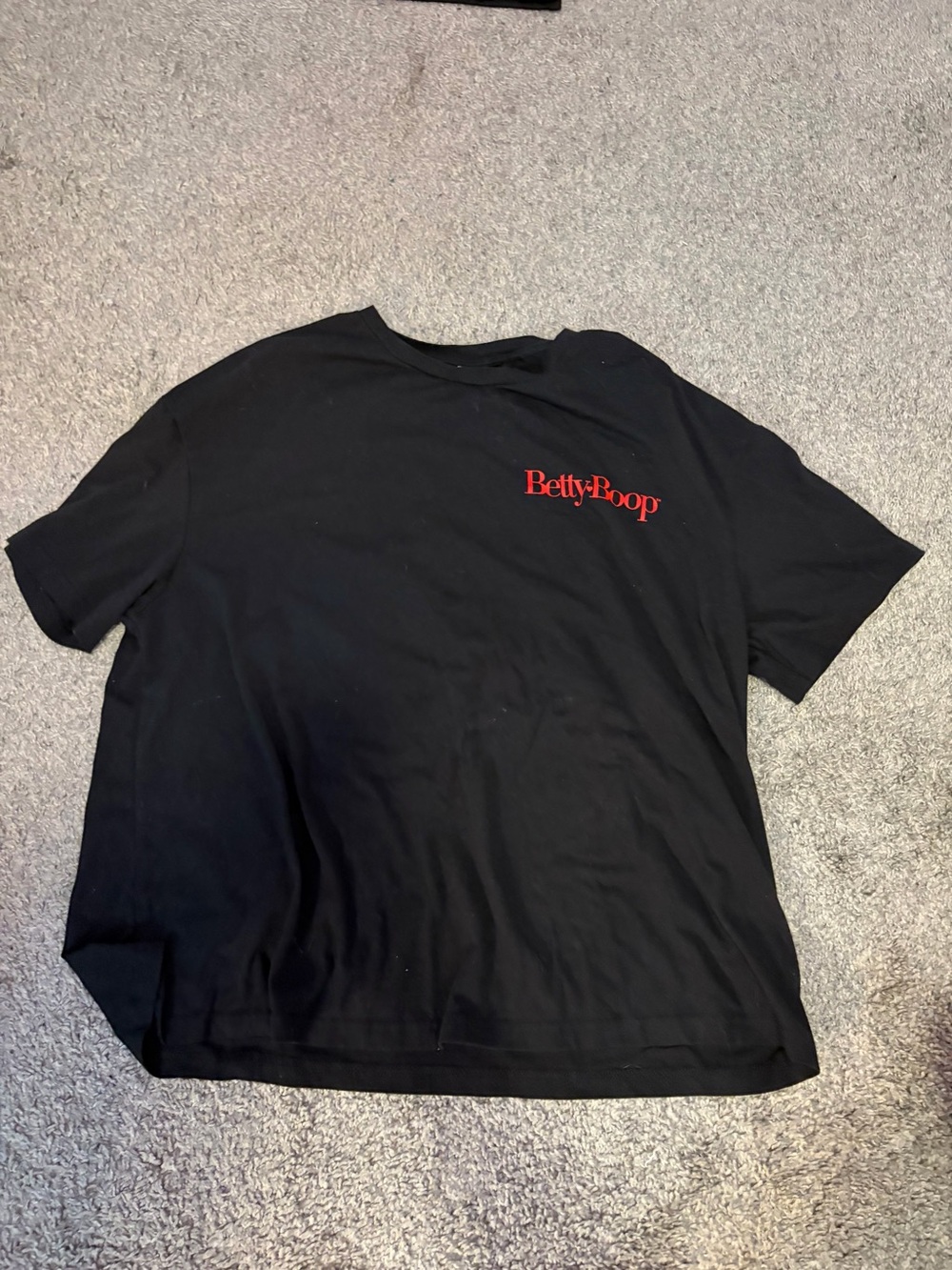 Betty Boop Black Tee with Red Logo